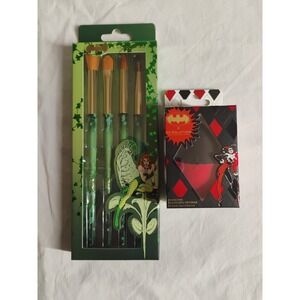 DC x Revolution Poison Ivy 4-Piece Brush Set & Harley Quinn Blending Sponge